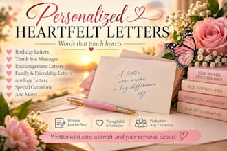 write personalized heartfelt letters