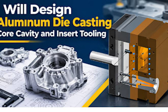 design aluminum die casting core cavity and insert tooling