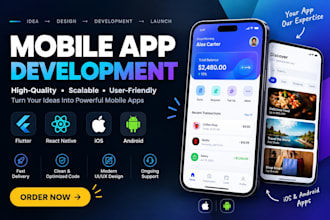 develop production ready mobile app for android and ios