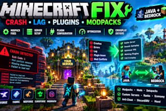 fix optimize minecraft modpack crash minecraft server errors bedrock java plugin