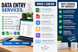 do accurate data entry and data management
