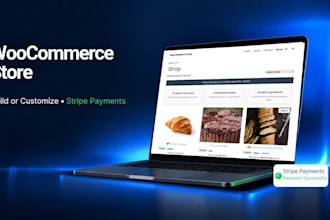 build or customize a woocommerce store with stripe payments