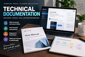 write clear technical documentation and user guides