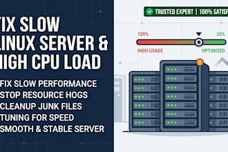 fix high cpu usage, load average, and slow linux server performance