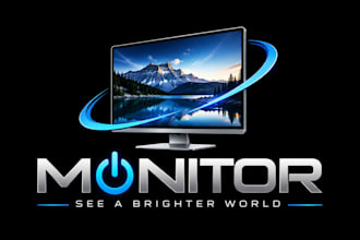 design a professional , computer, display, or technology monitor logo
