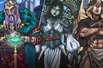 custom character art and creatures