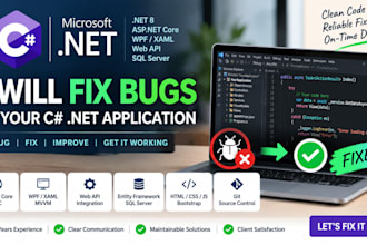fix bugs and errors in your dot net application