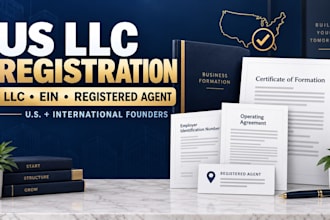 register your US llc with ein, operating agreement and registered agent