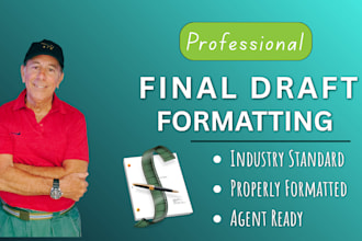 convert your screenplay to final draft industry standard