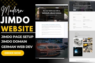 jimdo website design jimdo landing page redesign jimdo netcup domain fix jimdo