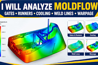 analyze moldflow gates runners cooling weld lines and warpage