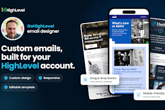 design a professional gohighlevel email template