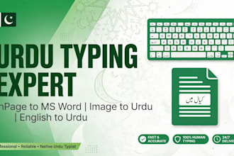do fast urdu typing, english to urdu and image to urdu typing in ms word