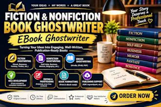 be ebook ghostwriter, non fiction book editor, fiction ghostwriter