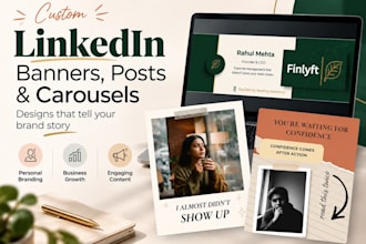 linkedin banners, posts, carousel