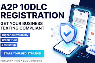 a2p 10dlc, a2p 10dlc registration for twilio, gohighlevel, clixlo sms a2p setup
