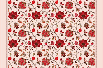 design scarf, shawl and hijab prints for fashion brands