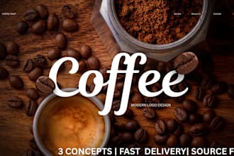 design modern minimalist coffee shop logo