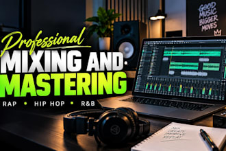 mix and master your rap, trap, hip hop or rnb songs