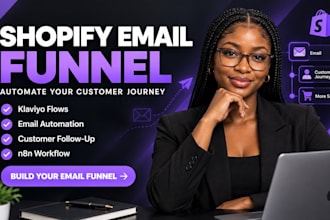 build a shopify email funnel with klaviyo and n8n automation