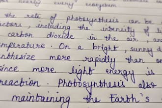 handwrite notes letters or assignments for you