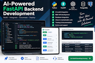 build fastapi rest API and python backend