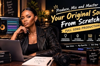 produce mix and master your original song from scratch, full song production