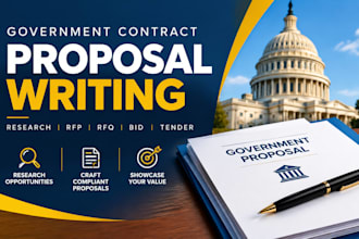 research government contract, response to rfp, rfq, bid proposal tender proposal