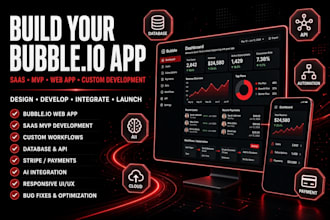 build high converting bubble site bubble app bubble io mvp saas bubble developer