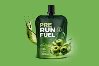 design packaging pouch label design