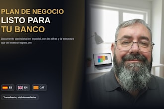 redactar un plan de negocio profesional en español para financiación