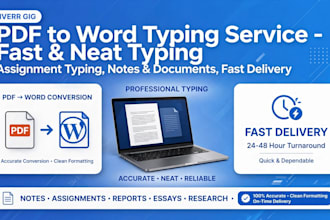 do typing work pdf to word handwriting to word