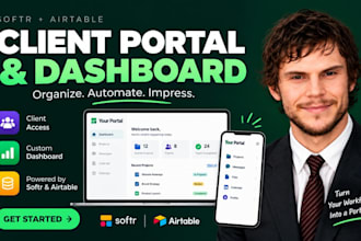 build a client portal or customer dashboard using softr and airtable