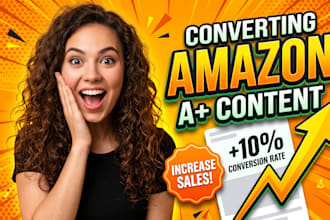 design high converting and optimized amazon aplus content
