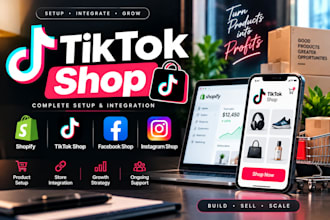 do tik tok shop setup shopify dropshipping tiktok shop facebebook and ig shop