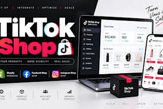 setup tik tok shop shopify dropshipping tiktok shop facebook and instagram shop