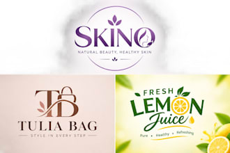 do modern minimalist logo and banner design