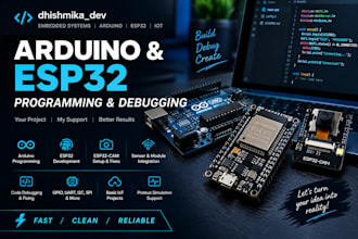 program and debug arduino esp32 and esp32 cam projects