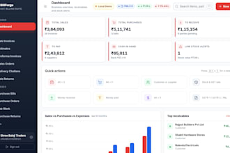 develop gst billing software with inventory and invoicing web app