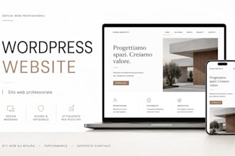 create a wordpress website for your italian business