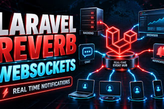set up laravel reverb websockets and real time notifications