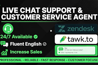 be your professional live chat support agent