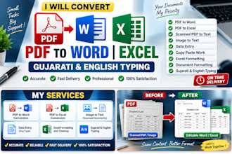 convert PDF to word or excel with accurate formatting