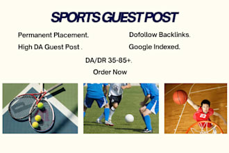 do high da sport guest post, soccer backlink on USA sport blog