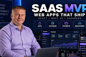 build a saas web app mvp with react nextjs and supabase