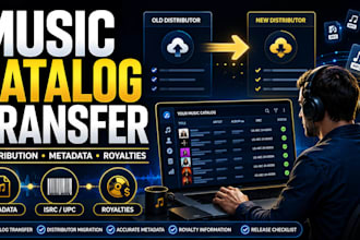 do music distribution and transfer your music catalog with metadata and royatly