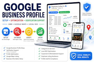 setup verified google business profile listing with instant verification, gmb