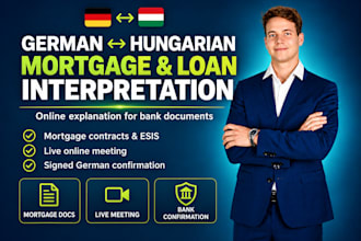 interpret german mortgage and loan documents into hungarian