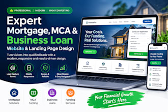 build mortgage, mca, business loan and funding lead generation website