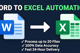 convert docx documents into clean excel spreadsheets